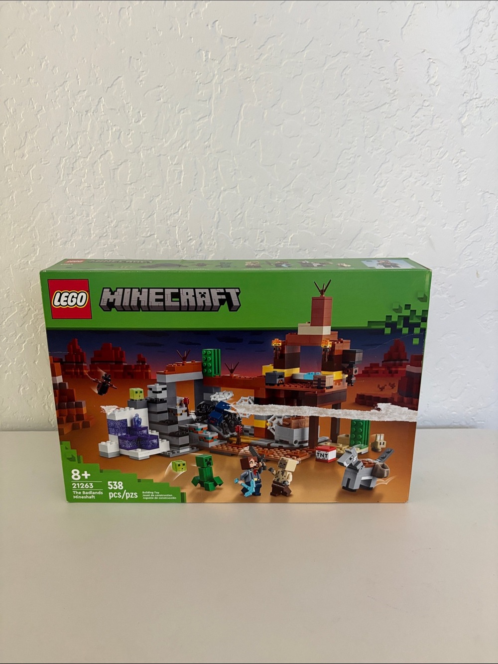 Lego Minecraft Playset with Green and Brown Box Art